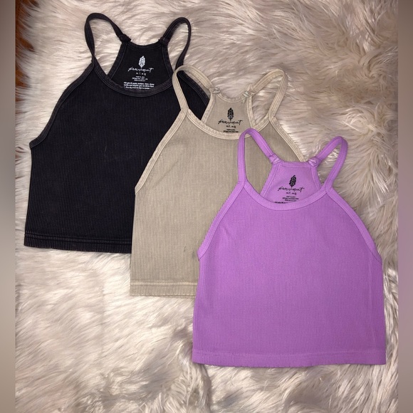 Free People Tops - Free People Happiness Runs Crop Tank BUNDLE OF 3 M/L